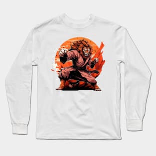 karate lion Long Sleeve T-Shirt